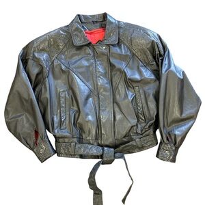 Women's Black Leather Jacket